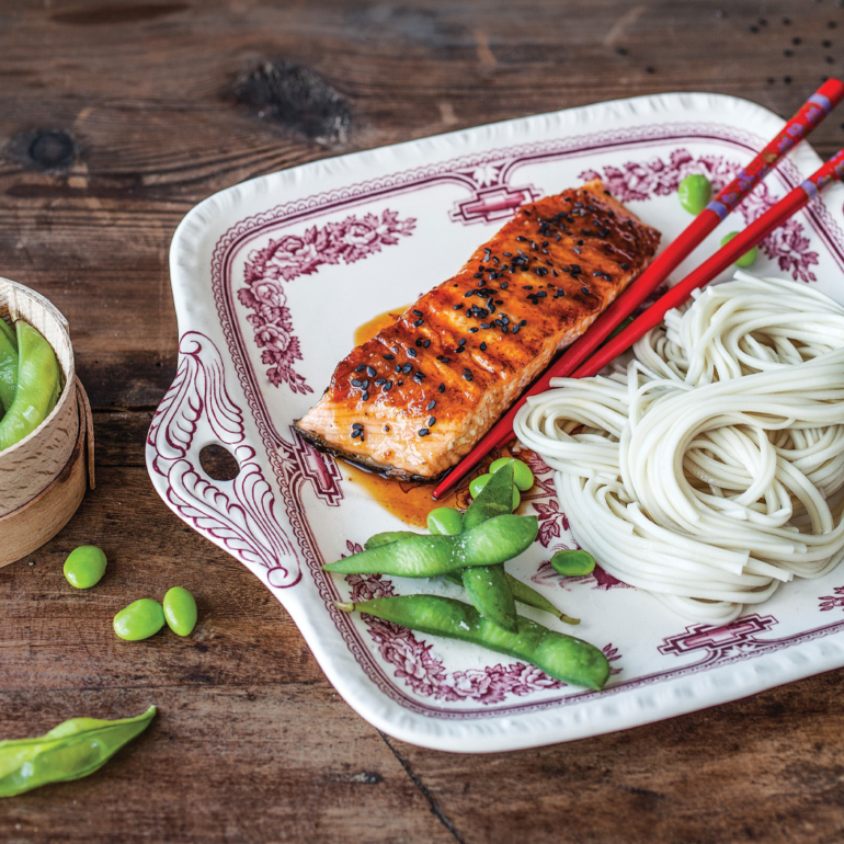 Asian salmon salad