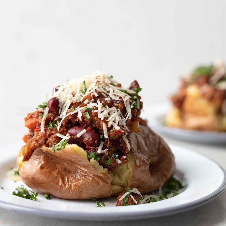 6 ways with baked potatoes