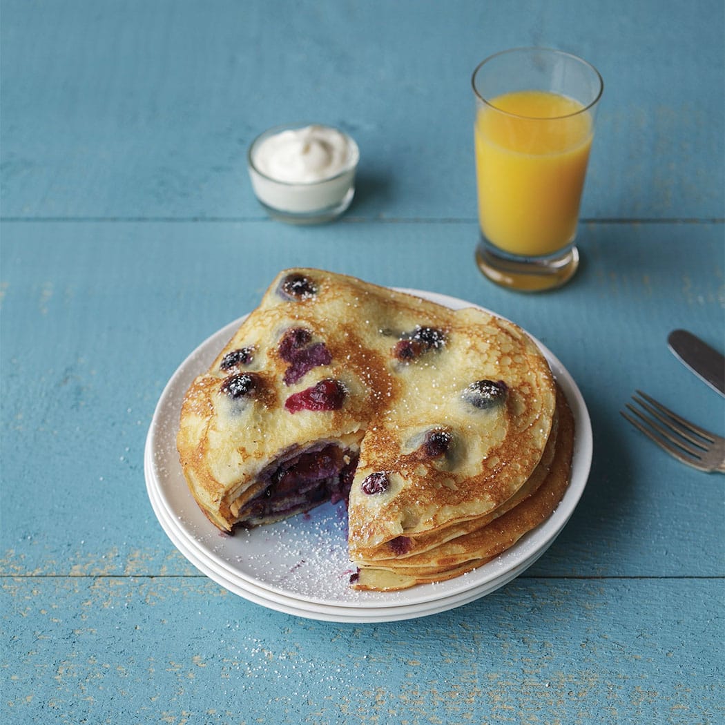 Blueberry pancakes recipe | easyFood