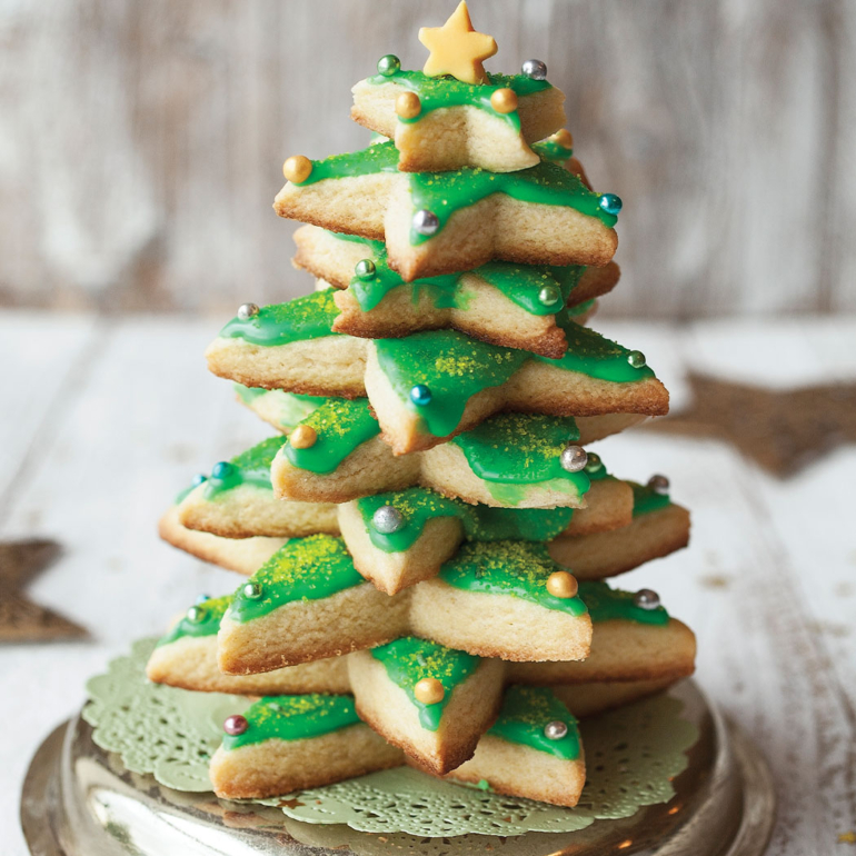 Christmas tree biscuit stacker