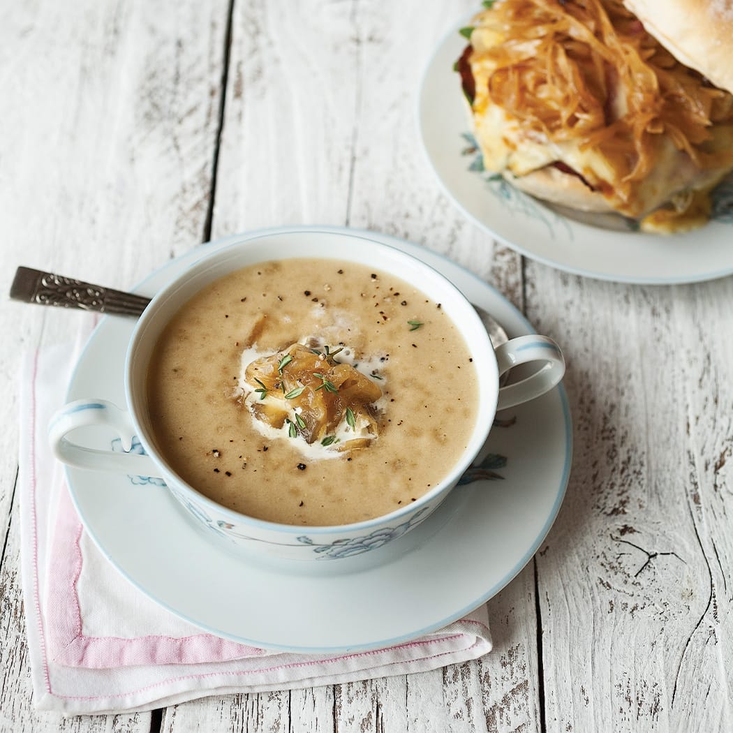 Cream of caramelised onion soup recipe | easyFood