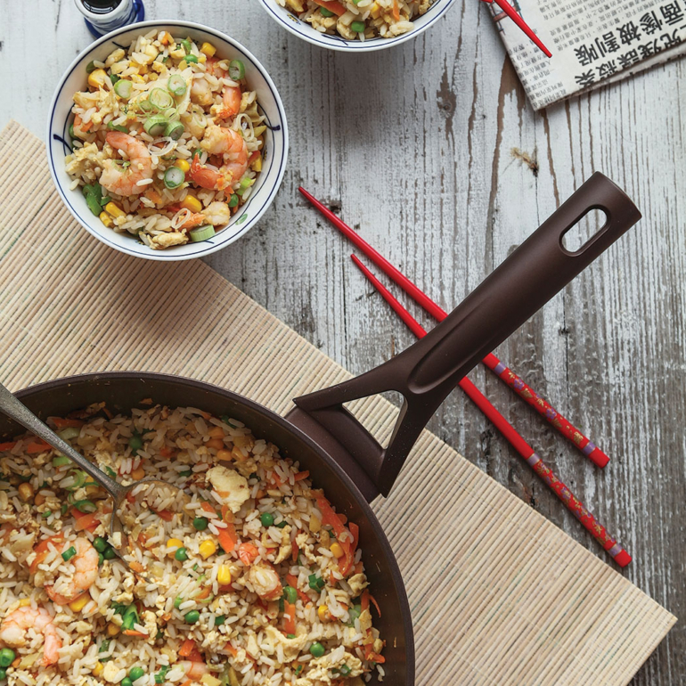 Ginger and prawn fried rice