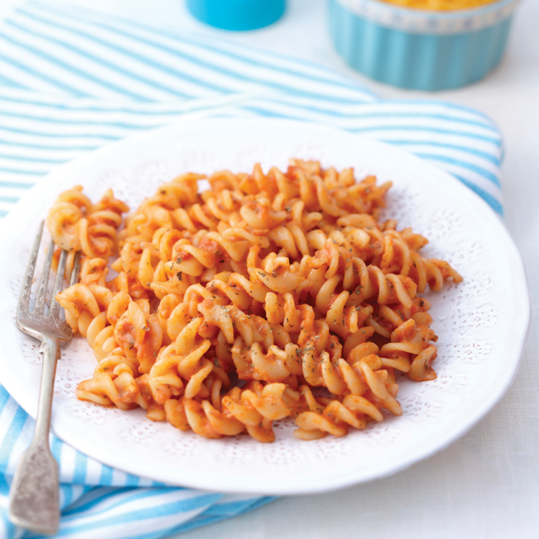 Gluten-free cheesy tomato pasta