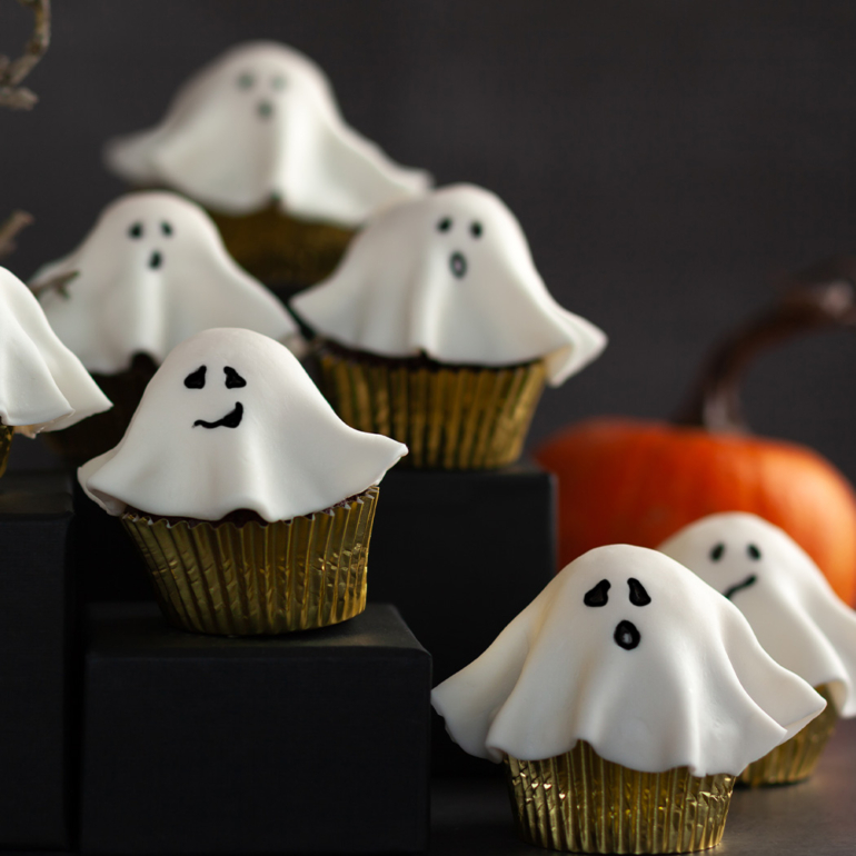 Haunted black forest cupcakes