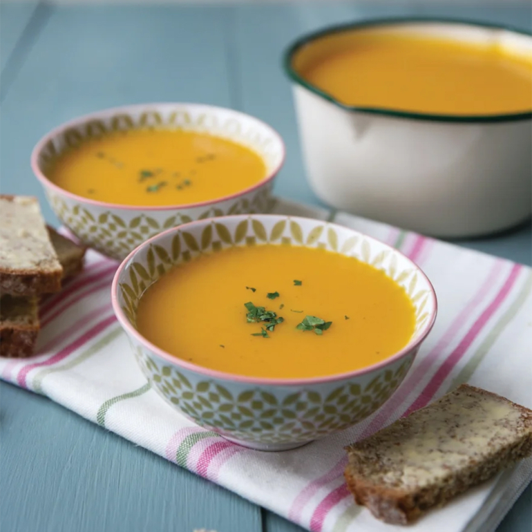 Honeyed carrot soup
