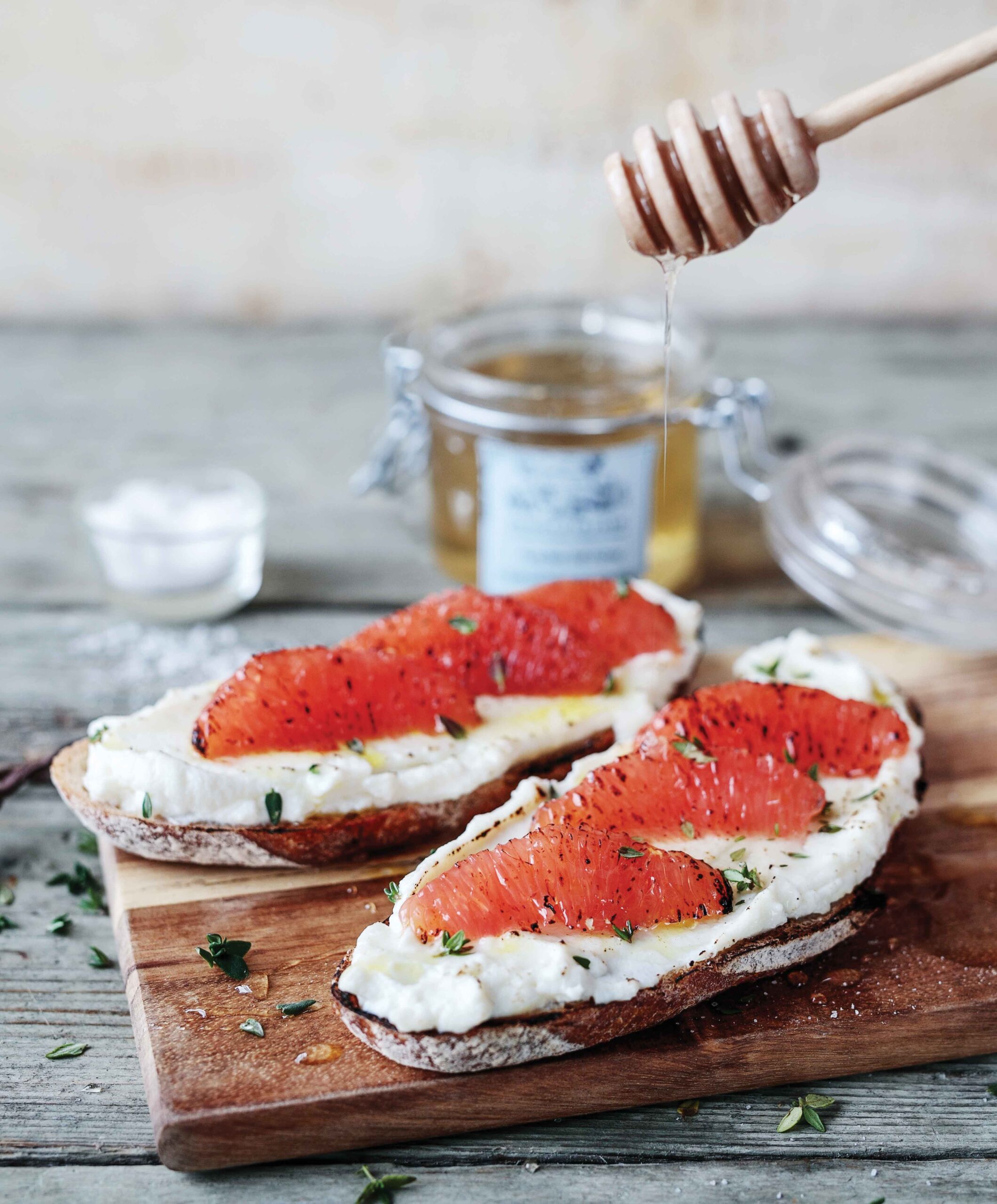Honeyed Ricotta toast with citrus and thyme Eat Ireland Easy Food Brookfield Farm