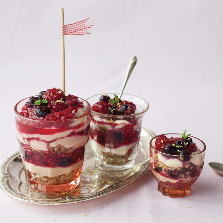 Mixed berry frozen “yoghurt”