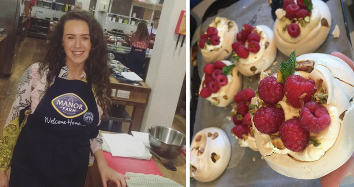 My internship at Easy Food Magazine work experience raspberry dessert