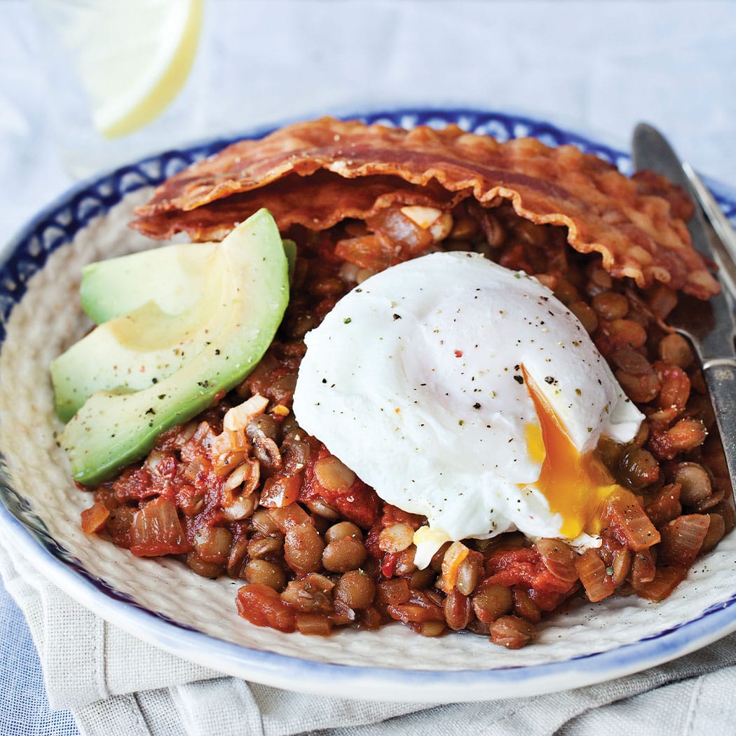 Smoky lentil brunch plate | easyFood