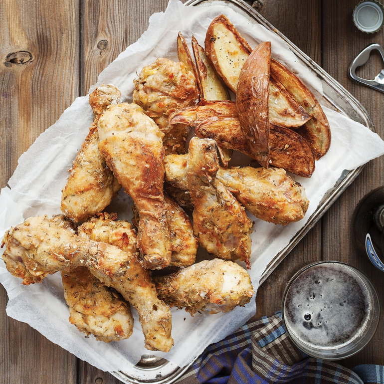 Southern “fried” chicken ‘n’ slaw