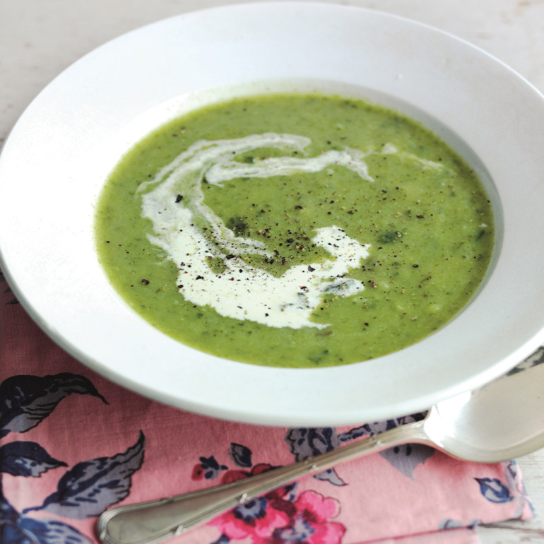 Spring green soup