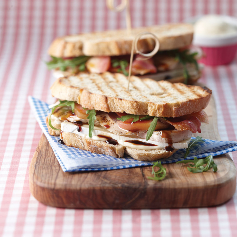 Summertime club sandwich