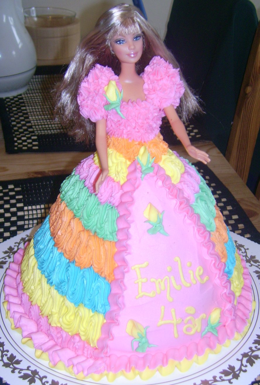 Barbie dress cake 
