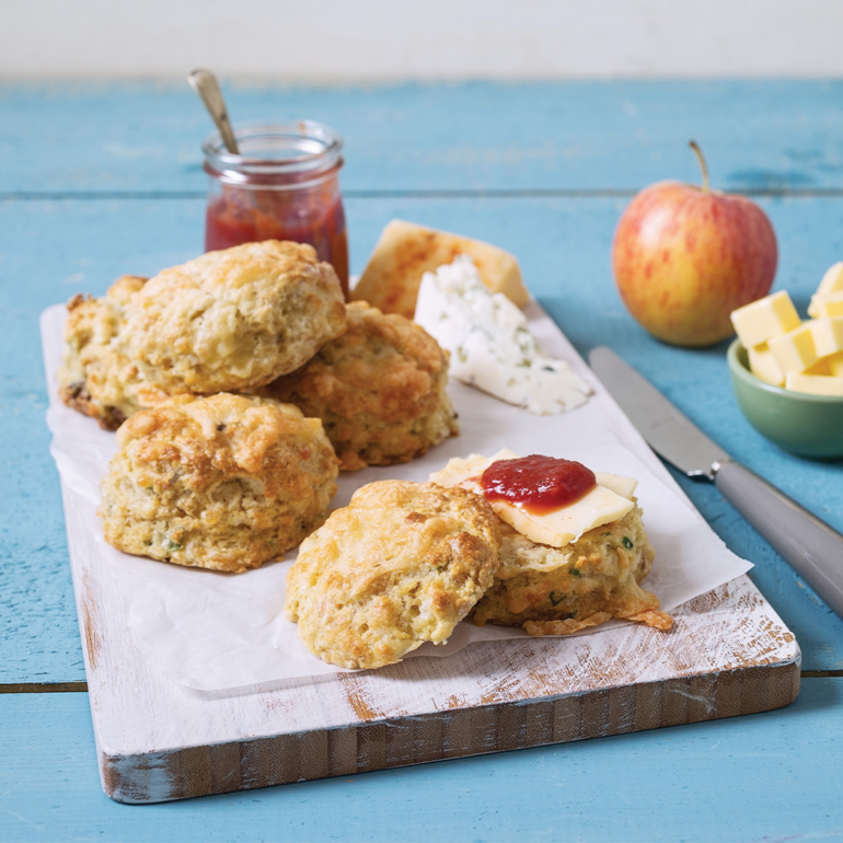 Cheese and apple scones