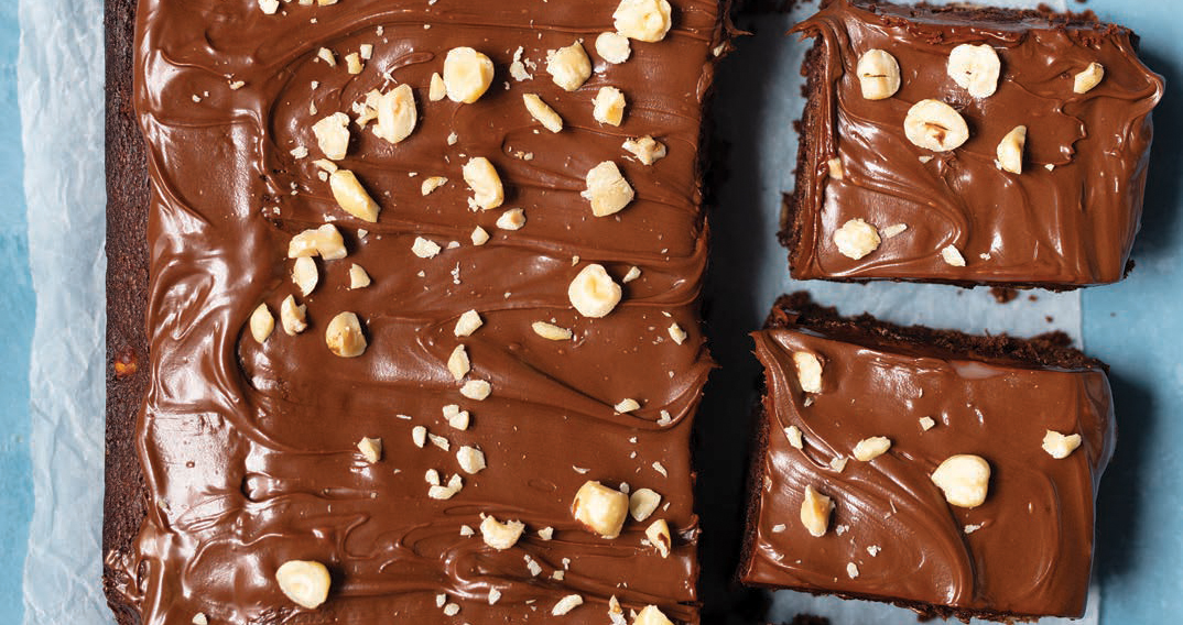 5 ingredient chocolate hazelnut brownies