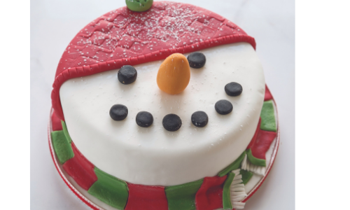 Smiley-snowman-easy-food