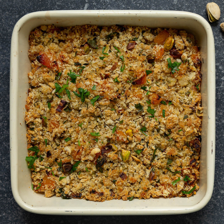 Apricot and pistachio stuffing