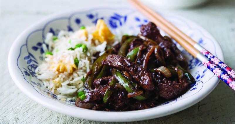 Beef with green pepper in black bean sauce Easy Food