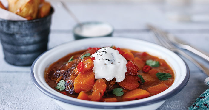 Braised chilli beef with onions