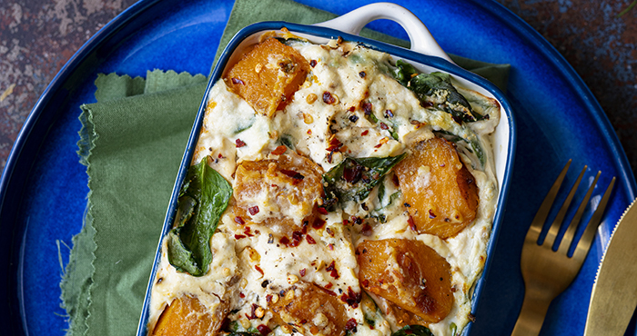 Butternut Squash and Spinach Gratins Easy Food