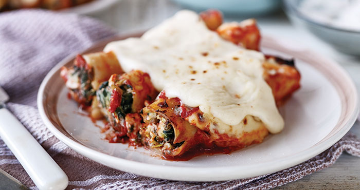 Chicken, spinach, Ricotta cannelloni Easy Food