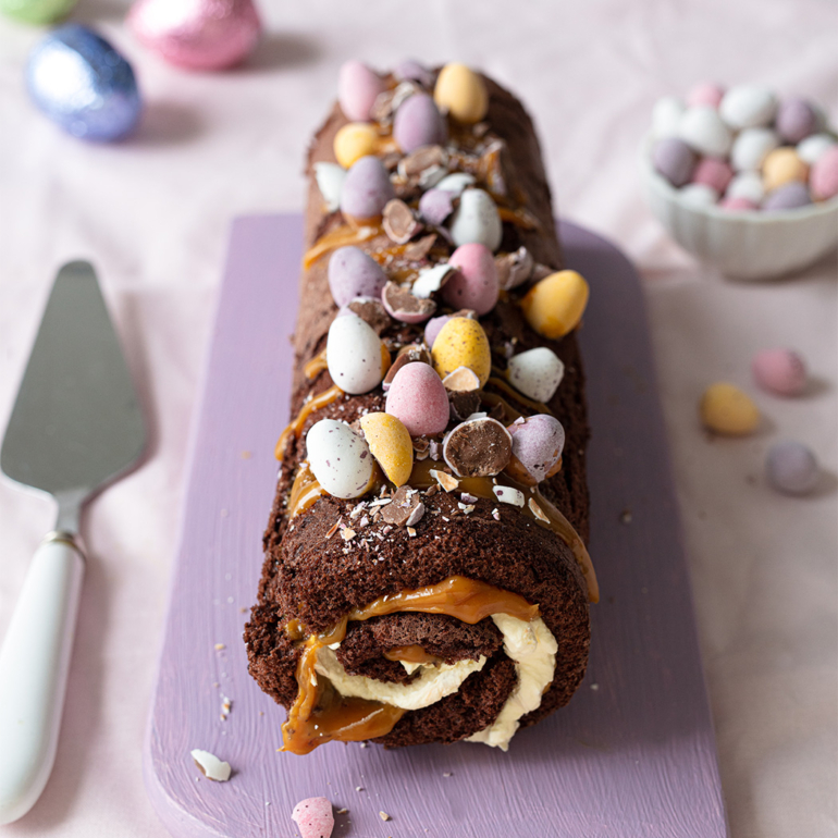 Chocolate Easter Roulade by Siúcra