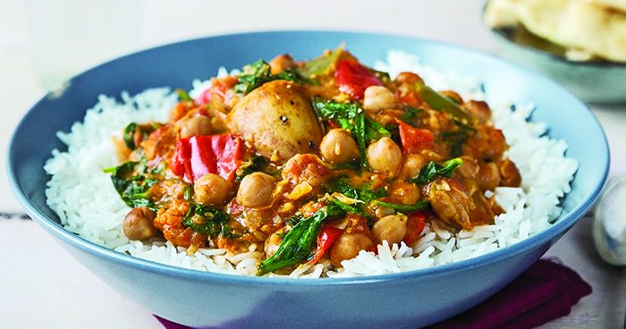 Curried vegetable and chickpea stew Easy Food