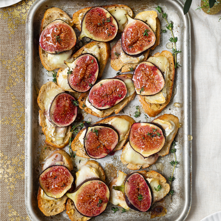 Fig and Camembert tartines