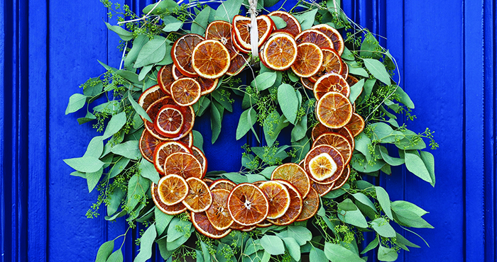 Dried orange wreath Christmas Easy Food