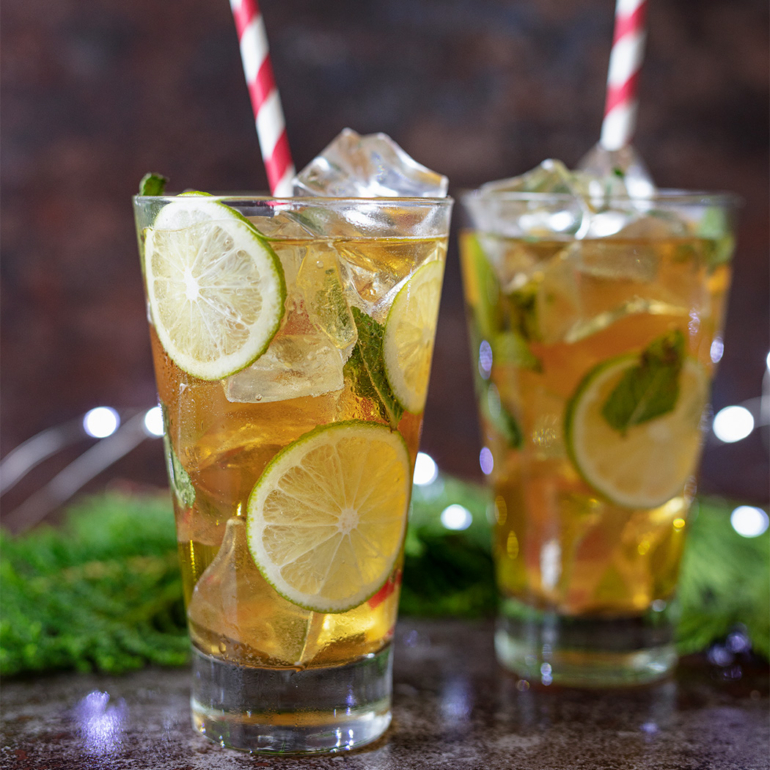 Ginger-spiced mojitos