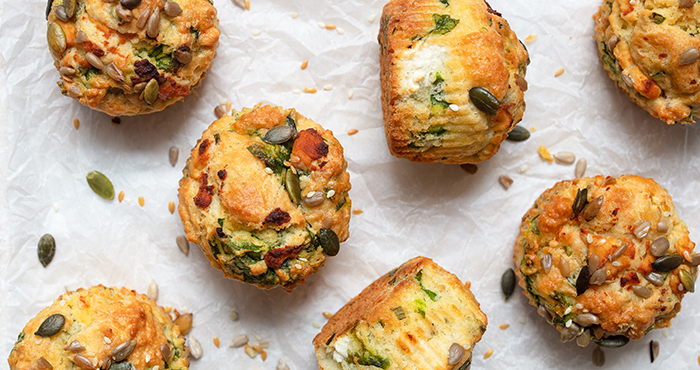 Goats_Cheese_Spinach_Muffins Easy Food