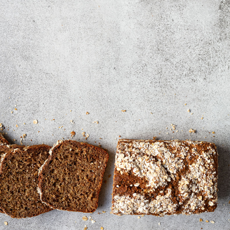 Guinness, honey and oat brown bread