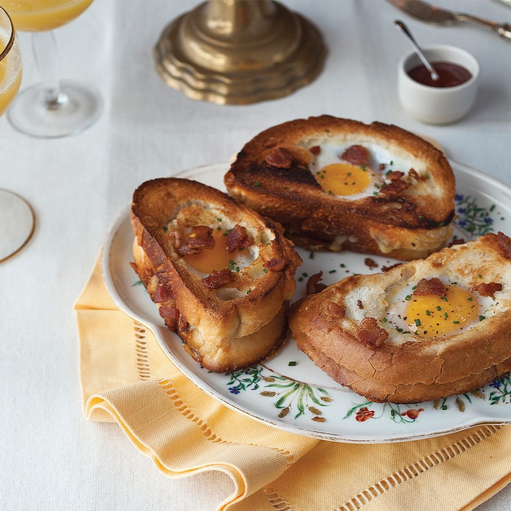 Loaded egg-in-a-nest recipe | easyFood