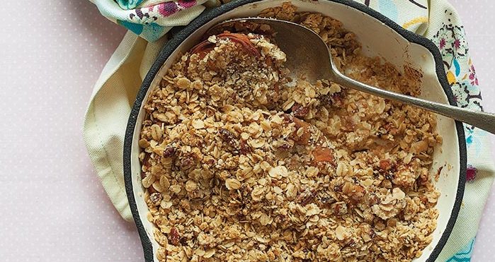 Peach crumble Easy Food