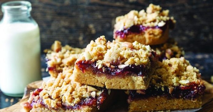 Peanut butter jam bars Easy Food