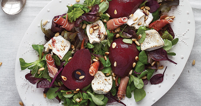 Spiced poached pear salad Easy Food