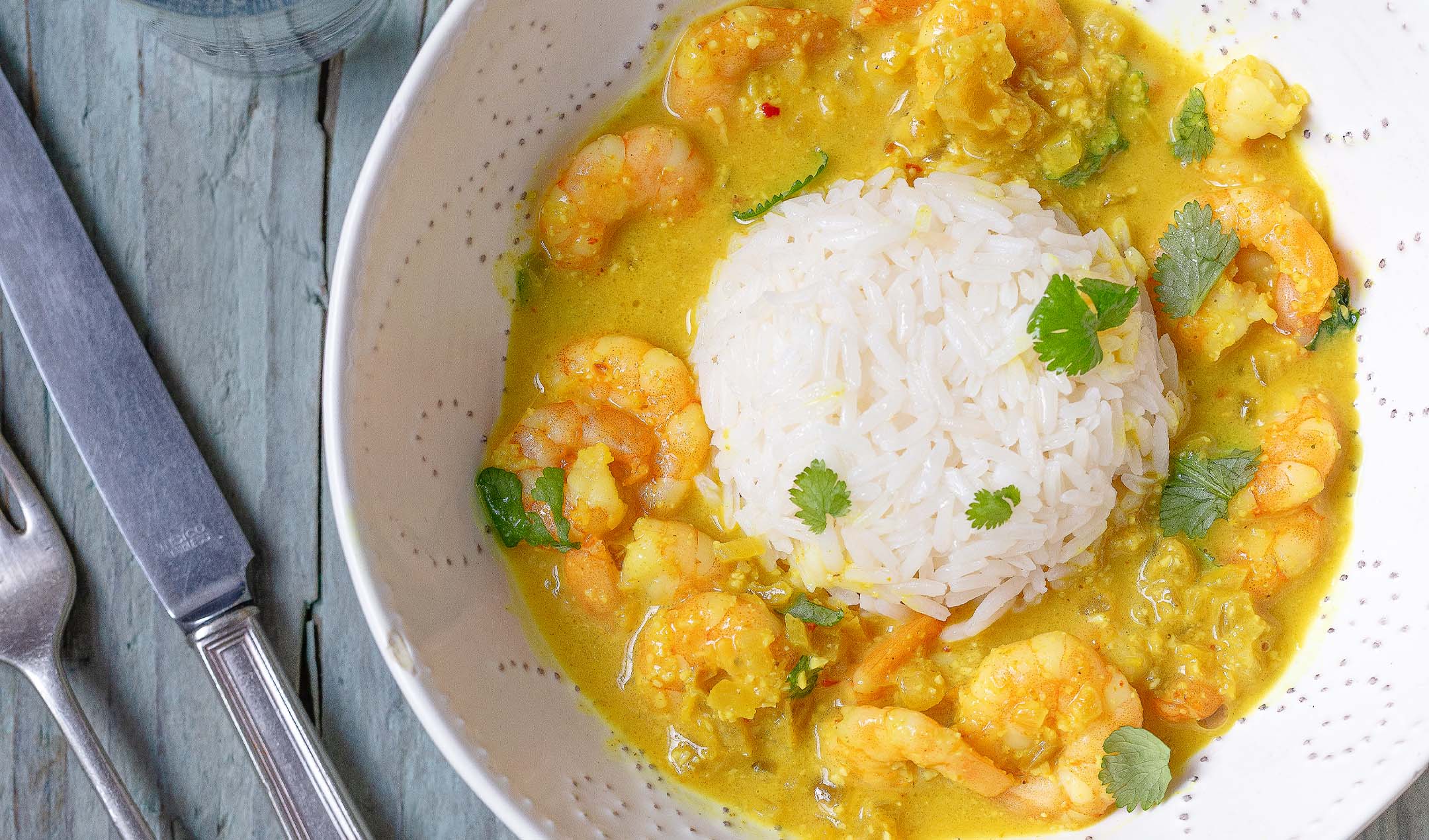 Quick prawn korma banner