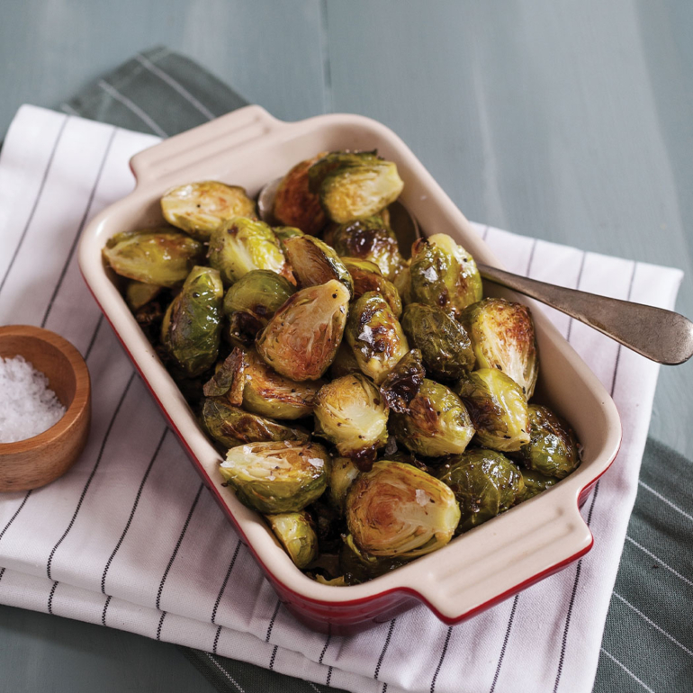 Roasted Brussels sprouts with balsamic and honey