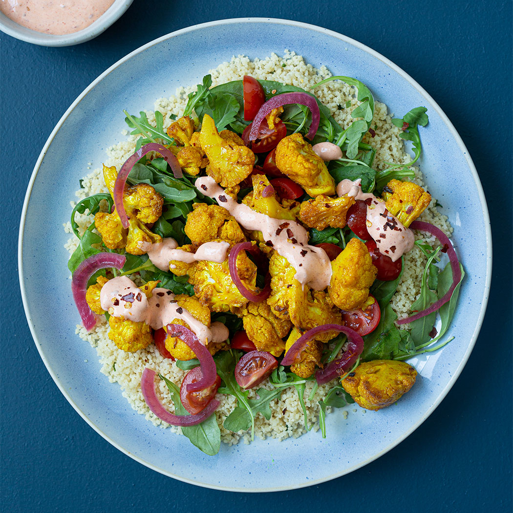 Roasted cauliflower & couscous salad easyFood