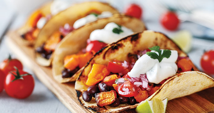 Roasted squash tacos with pico de gallo Easy Food