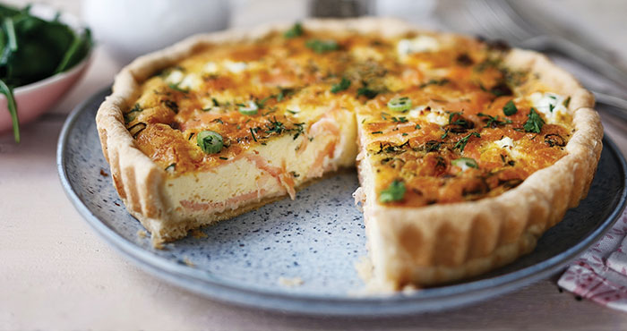 Smoked salmon quiche Easy Food