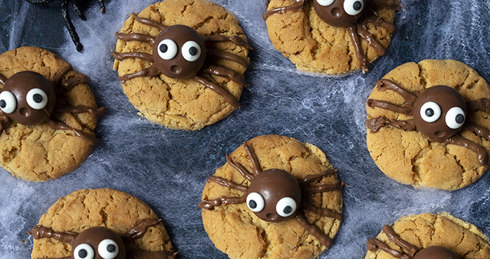 Spooky bakes Halloween spider cookies Easy Food