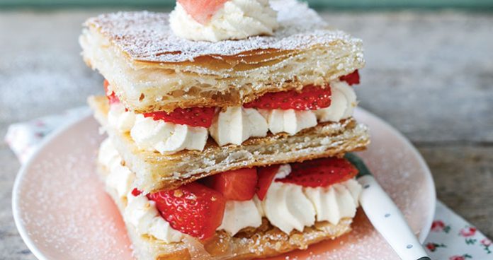 strawberries and cream stacker easy food