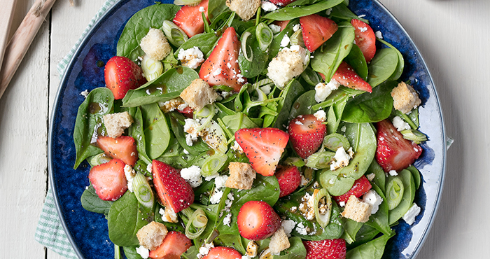 Strawberry Spinach Salad easy food