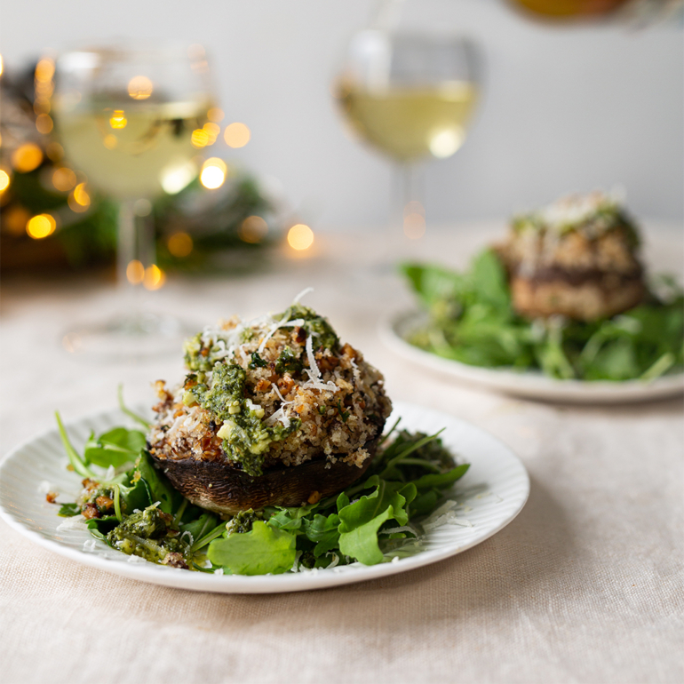 Stuffed mushrooms (vegan)