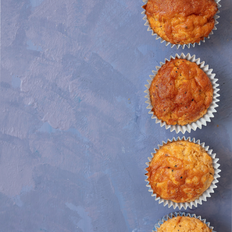 Sun-dried tomato and cheddar muffins