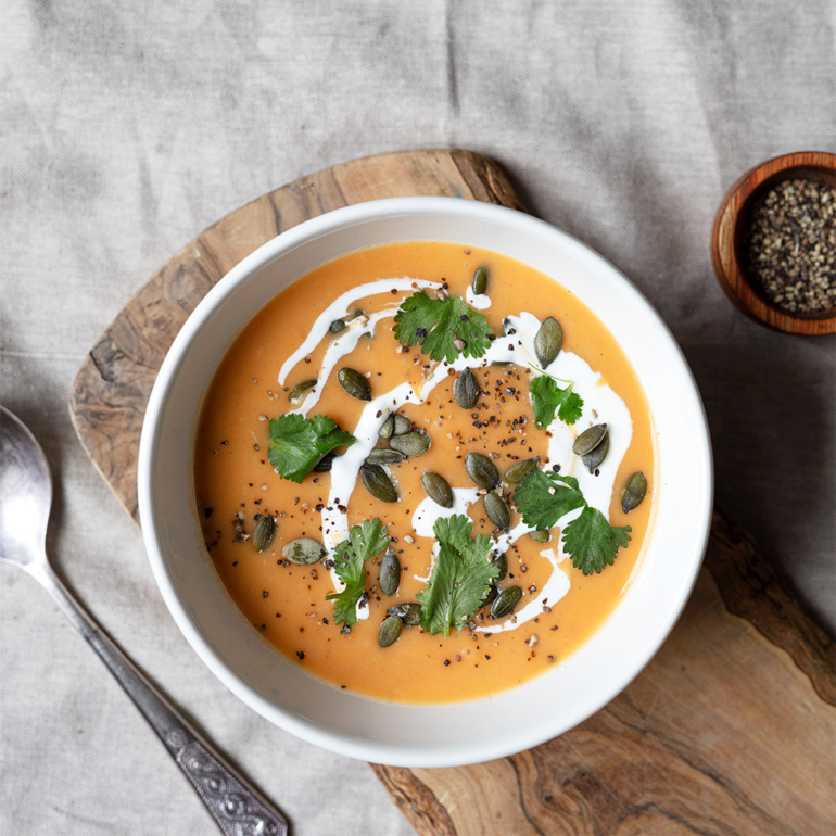 Sweet potato and ginger soup