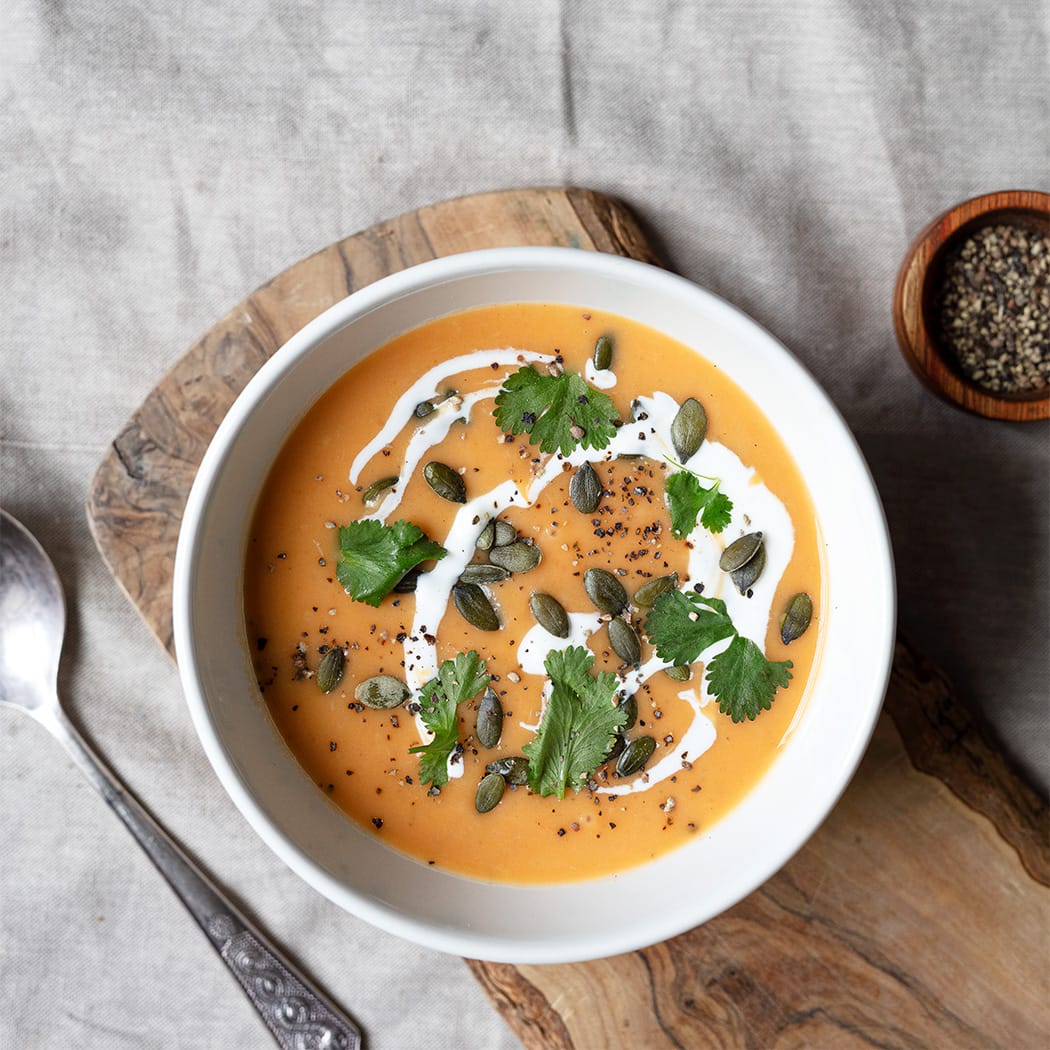 Sweet potato and ginger soup recipe | easyFood