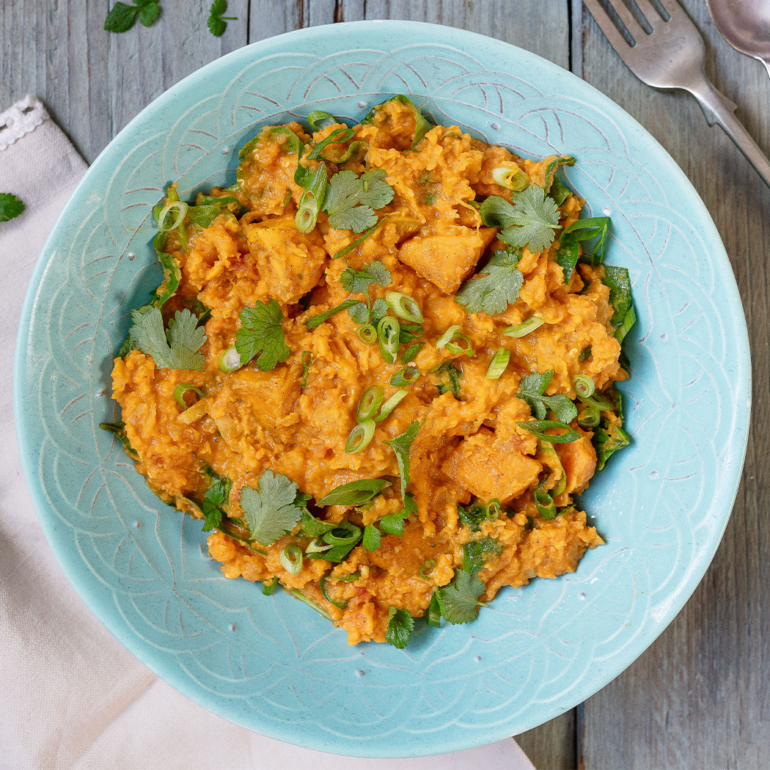 Sweet potato and lentil dhal