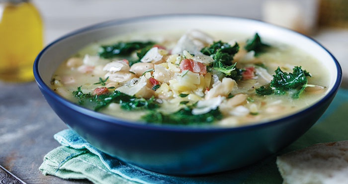 Tuscan white bean and kale minestrone